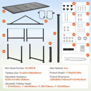 VEVOR Βάση Κοπής Κατσικιών 51x23 Μαύρη SCXJJHSYTM519ZQT8V0 VEVOR Βάση Κοπής Κατσικιών 51x23 Μαύρη SCXJJHSYTM519ZQT8V0