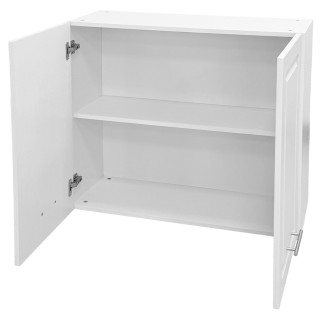 Shally Dogan Κρεμαστό Ντουλάπι Κουζίνας με Διπλή Πόρτα και Λευκό Χρ...