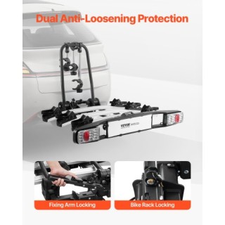 VEVOR Κλείδωμα Ποδηλατοθήκης για 3 Ποδήλατα, Συμβατή με Υποδοχές 5 ...