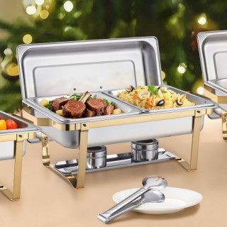 VEVOR 8 Qt Rectangle Chafing Dish Buffet Set ZFXBXGSTGK4J10ULXV0 VEVOR 8 Qt Rectangle Chafing Dish Buffet Set ZFXBXGSTGK4J10ULXV0