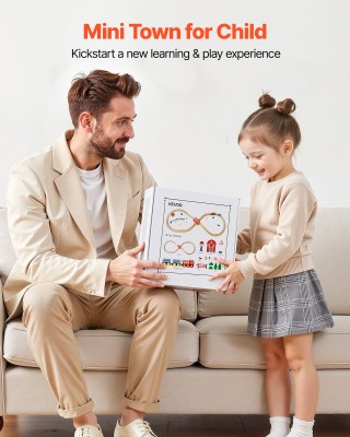 VEVOR Ξύλινο Σετ Τρένου 39 Τεμαχίων με Μαγνητικά Τρένα και Σιδηροδρ... VEVOR Ξύλινο Σετ Τρένου 39 Τεμαχίων με Μαγνητικά Τρένα και Σιδηροδρ...