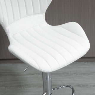 HOMCOM  Σετ 2 Εργονομικά Σκαμπό Μπαρ με Ρυθμιζόμενο Ύψος και Υποπόδ...