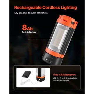 VEVOR LED Φορητό Φωτιστικό Εργασίας με Τρίποδο, 8Ah, 2200 Lumen, 30... VEVOR LED Φορητό Φωτιστικό Εργασίας με Τρίποδο, 8Ah, 2200 Lumen, 30...