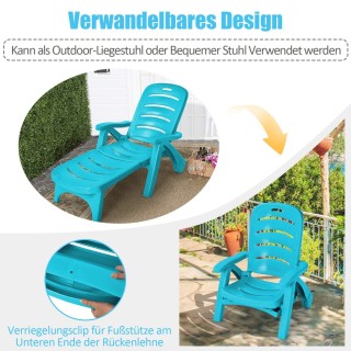 Costway  Πτυσσόμενη Ξαπλώστρα Κήπου με Ρυθμιζόμενη Πλάτη 127,5 – 18...