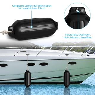 Costway Ναυτικός Προστατευτικός Προφυλακτήρας PVC με Ενισχυμένη Αν... Costway Ναυτικός Προστατευτικός Προφυλακτήρας PVC με Ενισχυμένη Αν...