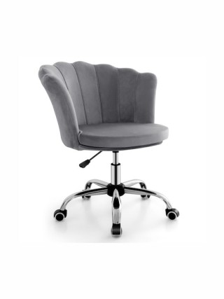 Costway Εργονομική Βελούδινη Καρέκλα Γραφείου με Ρύθμιση & Ρόδες - ... Costway Εργονομική Βελούδινη Καρέκλα Γραφείου με Ρύθμιση & Ρόδες - ...