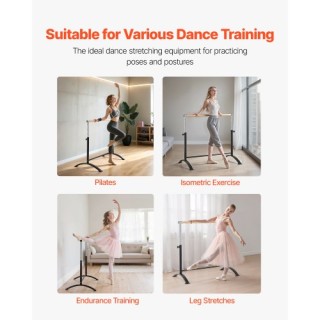 VEVOR Φορητή Μπάρα Μπαλέτου για Σπίτι CZLDBLWG1GHGD1TXN001V0