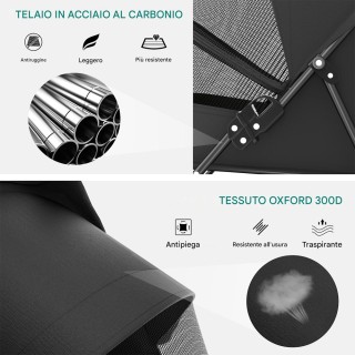 BAKAJI Πτυσσόμενο Καροτσάκι για Κατοικίδια Σκύλους και Γάτες Μαύρο ...