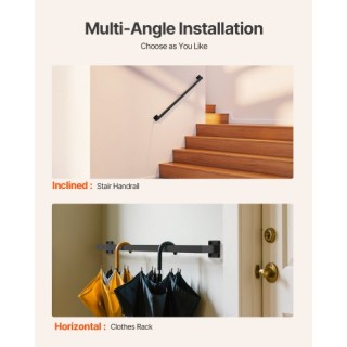 VEVOR Μαύρο Σιδερένιο Κουπαστό Τοίχου 1215mm BGSTZFGFS4FT52DQA001V0 VEVOR Μαύρο Σιδερένιο Κουπαστό Τοίχου 1215mm BGSTZFGFS4FT52DQA001V0