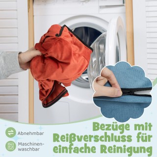 Costway Πολύχρωμο Αφρώδες Σετ Αναρρίχησης για Παιδιά με Τσουλήθρα &...