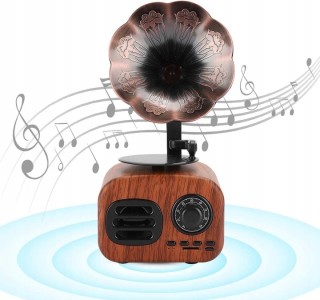 SPM Ρετρό Γραμμόφωνο Bluetooth Ραδιόφωνο SD USB Ασύρματο Ηχείο 1200...