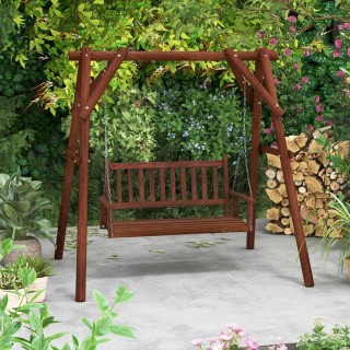 Διθέσια Ξύλινη Κούνια Βεράντας - Αντοχή έως 230 kg 136 x 67 x 63cm... Διθέσια Ξύλινη Κούνια Βεράντας - Αντοχή έως 230 kg 136 x 67 x 63cm...