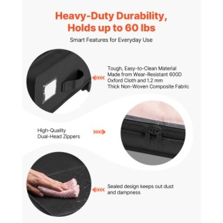 VEVOR Κάτω από το Κρεβάτι Αποθηκευτικός Χώρος με Ρόδες 30.3x18.5x6....