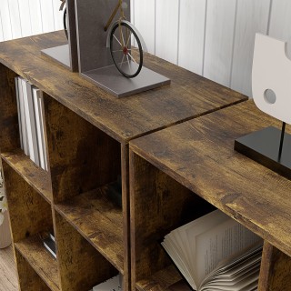 HOMCOM Ραφιέρα με Κυβικά Τμήματα και 6 Ράφια Αποθήκευσης από Ξύλο μ... HOMCOM Ραφιέρα με Κυβικά Τμήματα και 6 Ράφια Αποθήκευσης από Ξύλο μ...