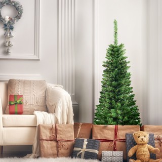 Costway  Χριστουγεννιάτικο Δέντρο 135cm με ζεστά λευκά LED φώτα CM2...