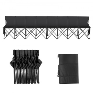 VEVOR 8 Θέσεων Φορητός Πτυσσόμενος Πάγκος Αθλητισμού Εξωτερικού Χώρ...