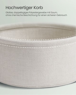 Μικρό Στρογγυλό Τραπέζι με Ύφασμα Καλάθι, Πράσινο/Λευκό LET223C69 V...