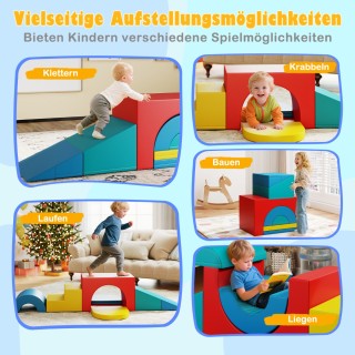 Costway  Σετ 7 Τεμαχίων Μαλακών Αναρριχητικών Βοηθημάτων από Αφρώδε...