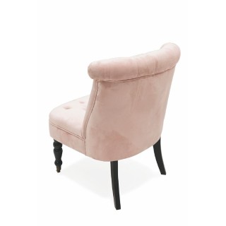 Galileo  Σετ 2 τμχ  Πολυθρόνα σαλονιού σε ροζ απαλό χρώμα από ύφασμ...