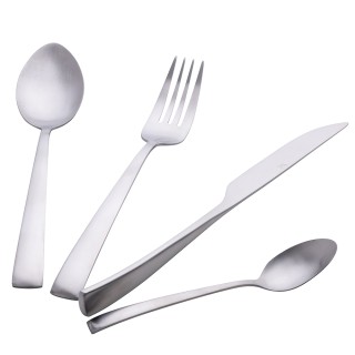 Villa DEste  Σετ 24 μαχαιροπίρουνα από ανοξείδωτο ατσάλι ασημένιο μ...