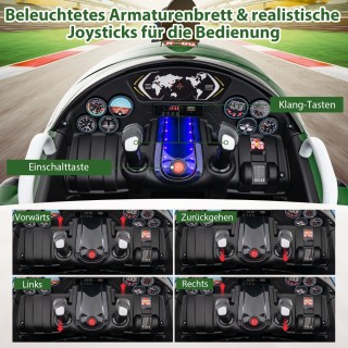 Costway  Ηλεκτρικό Παιδικό Αεροπλάνο με Προπέλα και Τηλεχειριστήριο...