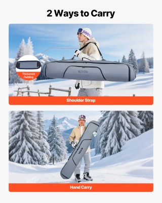VEVOR Προστατευτική Τσάντα Snowboard 165 cm, Αδιάβροχη με Ενισχυμέν... VEVOR Προστατευτική Τσάντα Snowboard 165 cm, Αδιάβροχη με Ενισχυμέν...