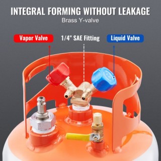 VEVOR  Δεξαμενή Ανάκτησης Ψυκτικού 30lb με Πλωτό Διακόπτη LMHSGDFDK...