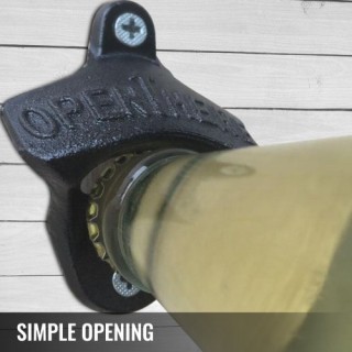 VEVOR  Σετ 100 Επιτοίχιων Ανοιχτηριών Μπουκαλιών από Ρουστίκ Χυτοσί...