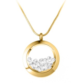 So Charm Κολιέ Διακοσμημένο με Κρύσταλλα Swarovski, Χρυσό BS1362-DO... So Charm Κολιέ Διακοσμημένο με Κρύσταλλα Swarovski, Χρυσό BS1362-DO...