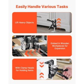 VEVOR Σετ 2 Μαύρων Μοχλών Ανύψωσης 150kg 250mm TGQ250MM1DHS7CAGWV0