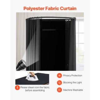 VEVOR Φορητό Δοκιμαστήριο Ιδιωτικότητας 39 x 37 x 79 εκ (Μαύρο) SYJ... VEVOR Φορητό Δοκιμαστήριο Ιδιωτικότητας 39 x 37 x 79 εκ (Μαύρο) SYJ...