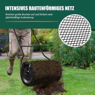 Costway  Πολυλειτουργικός Διανομέας Κήπου 60,5 εκ. για Ομοιόμορφη Λ...