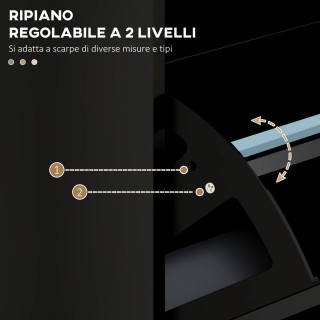 HOMCOM Μοντέρνα Παπουτσοθήκη με 3 Ανακλινόμενα Συρτάρια για 15 Ζευγ... HOMCOM Μοντέρνα Παπουτσοθήκη με 3 Ανακλινόμενα Συρτάρια για 15 Ζευγ...