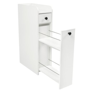 Costway Στενό τροχήλατο ντουλάπι για στενούς χώρους με ανοιχτό ράφι...