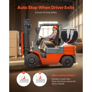 VEVOR Ρυθμιζόμενο Κάθισμα Κλαρκ & Τρακτέρ με Ζώνη Ασφαλείας & Προσκ... VEVOR Ρυθμιζόμενο Κάθισμα Κλαρκ & Τρακτέρ με Ζώνη Ασφαλείας & Προσκ...