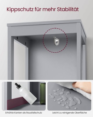 VASAGLE Ντουλάπι Μπάνιου με 2 Συρτάρια  VASAGLE Ντουλάπι Μπάνιου με 2 Συρτάρια 