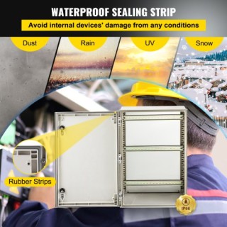 Κουτί Ηλεκτρικών Συνδέσεων VEVOR NEMA 4X, 60x40x23 εκ., Αδιάβροχο I...