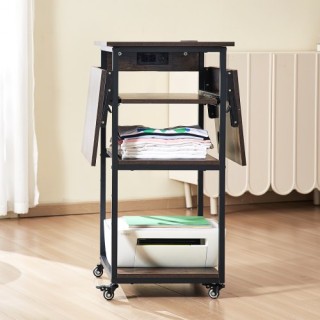 VEVOR  Τραπέζι Θερμομεταφοράς με Σταθμό Φόρτισης, 4 Επιπέδων, Κινητ...