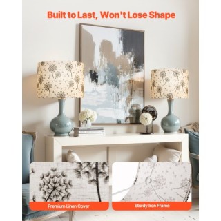 VEVOR Σετ 2 Καπέλων Λάμπας 13x13x10 εκ. με Σχέδιο Ανεμώνη YZXDZ1310...