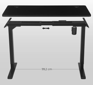 SONGMICS Ξύλινη Επιφάνεια για Ηλεκτρικό Γραφείο 120x60x1.8cm, Μαύρο... SONGMICS Ξύλινη Επιφάνεια για Ηλεκτρικό Γραφείο 120x60x1.8cm, Μαύρο...