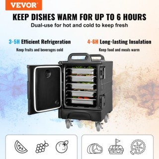 VEVOR  Στοιβαζόμενος Θερμομονωτικός Φορέας Φαγητού 81QT για Κέτεριν...