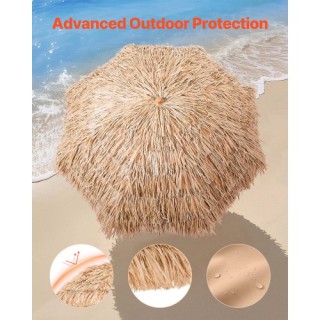 VEVOR Ομπρέλα Τίκι Ψάθινη 6 ft για Πισίνα και Παραλία DCS6FTKQXJD0R... VEVOR Ομπρέλα Τίκι Ψάθινη 6 ft για Πισίνα και Παραλία DCS6FTKQXJD0R...
