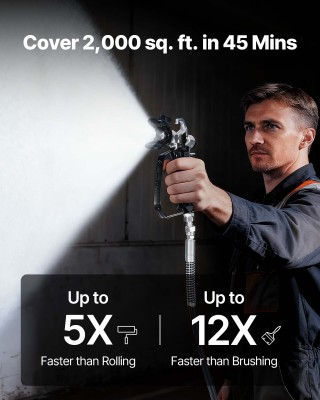 VEVOR Ηλεκτρικός Αερόσπρευστης Βαφής 650W με Καρότσι - Υψηλής Πίεση...