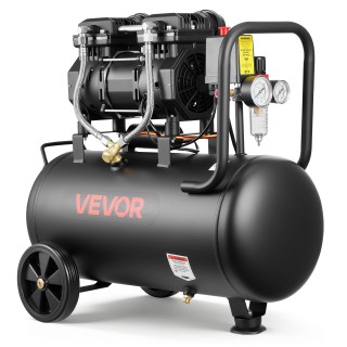 VEVOR Αεροσυμπιεστής Χωρίς Λάδι 30 L 1,5 kW με Ρόδες, 126 L/min, 8 ... VEVOR Αεροσυμπιεστής Χωρίς Λάδι 30 L 1,5 kW με Ρόδες, 126 L/min, 8 ...