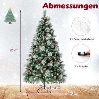 Costway  Χριστουγεννιάτικο Δέντρο με 747 Φωτεινές Κορυφές Κλαδιών κ...