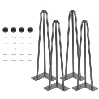 BAKAJI 4x Πόδια Τραπεζιού Καρέκλας Πάγκος Σκαμπό 45εκ Μεταλλικά Μον...