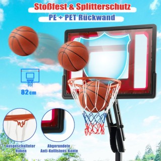 Φορητή Μπασκέτα με Ρυθμιζόμενο ύψος και Ρόδες 105-260 cm Μαύρη SP38... Φορητή Μπασκέτα με Ρυθμιζόμενο ύψος και Ρόδες 105-260 cm Μαύρη SP38...