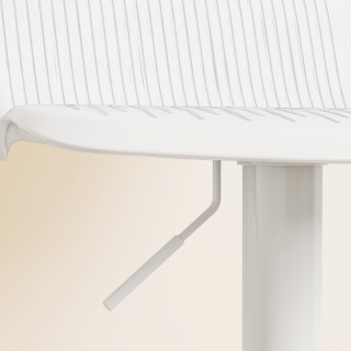 HOMCOM  Σετ 2 Σκαμπό Μπαρ με Πλάτη, Περιστρεφόμενα και με Ρυθμιζόμε...