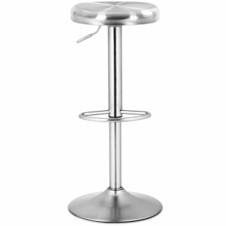 Ρυθμιζόμενο Σκαμπό Μπαρ από Ανοξείδωτο Ατσάλι 39.5 × 39.5× 61-82.5 ... Ρυθμιζόμενο Σκαμπό Μπαρ από Ανοξείδωτο Ατσάλι 39.5 × 39.5× 61-82.5 ...