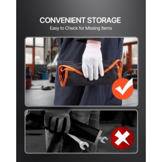 VEVOR Σετ Γερμανικών Κλειδιών με Καμπτόμενη Κεφαλή και Καστάνια 8 Τ...